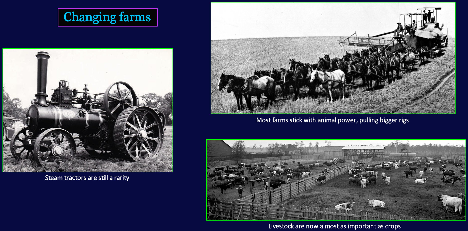 Midwestern farming, 1910